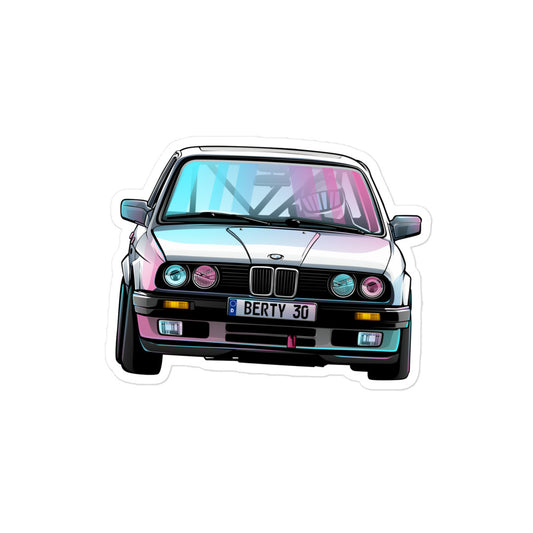 E30 Racing Bubble-free stickers